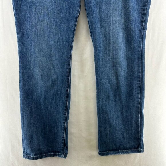 Lee Jeans Womens Sz 18 Flex Motion Regular Fit Straight leg Mid Rise Denim Blue - Picture 4 of 11